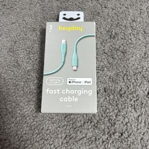 3' USB-C Cable -‎ heyday blue iPhone iPad